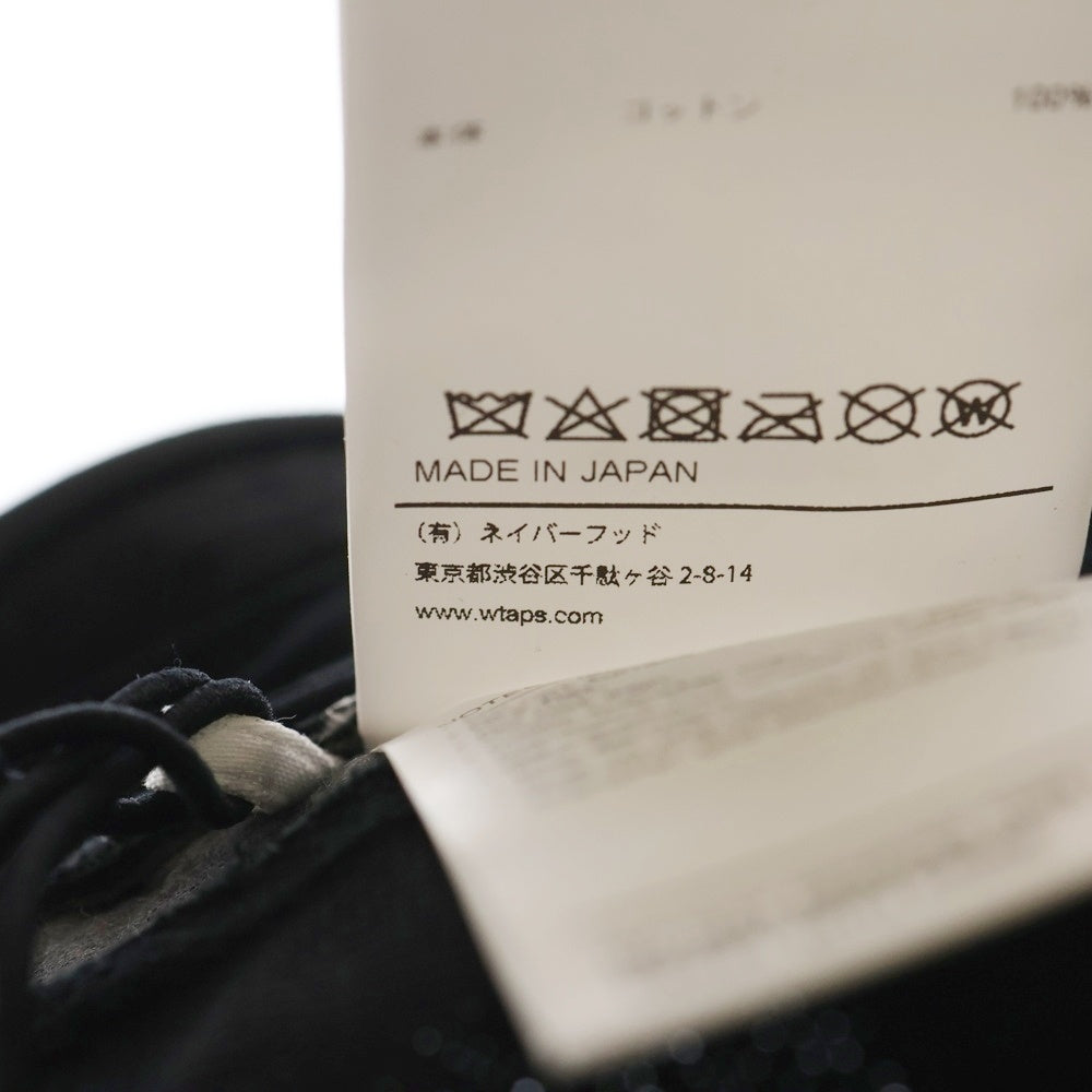 WTAPS(ダブルタップス) 22SS BUCKET 02/HAT/COTTON.OXFORD.TEXTILE クロスボーン刺繍 総柄 コットン オックスフォード バケットハット 帽子 ブラック 221HCDT-HT16