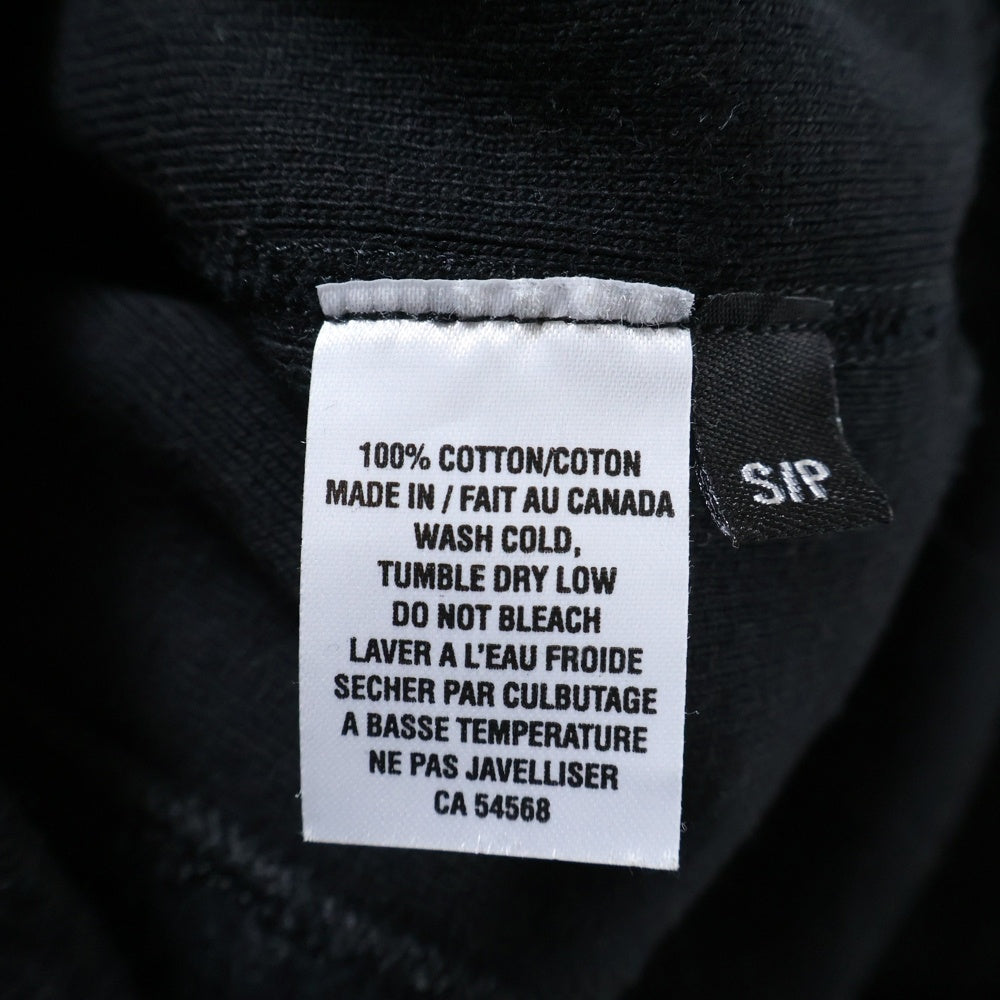 WASTED YOUTH(ウェイステッドユース) Dont Bother Me Anymore Hooded ロゴプリント スウェット プルオーバーパーカー ブラック