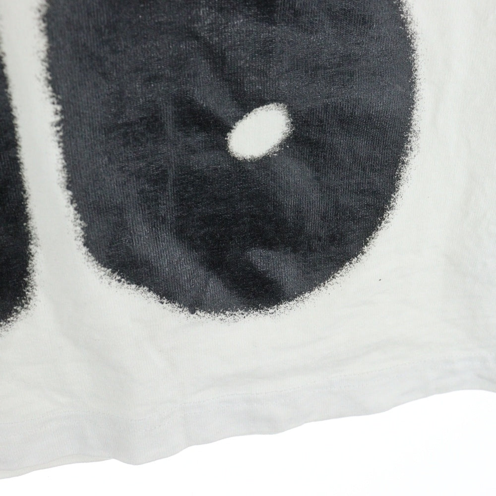 Acne Studios(アクネ ストゥディオズ) 1996 スプレーアニメーション ロゴプリント クルーネック 半袖Tシャツ カットソー ホワイト/ブラック FN-UX-TSHI000116