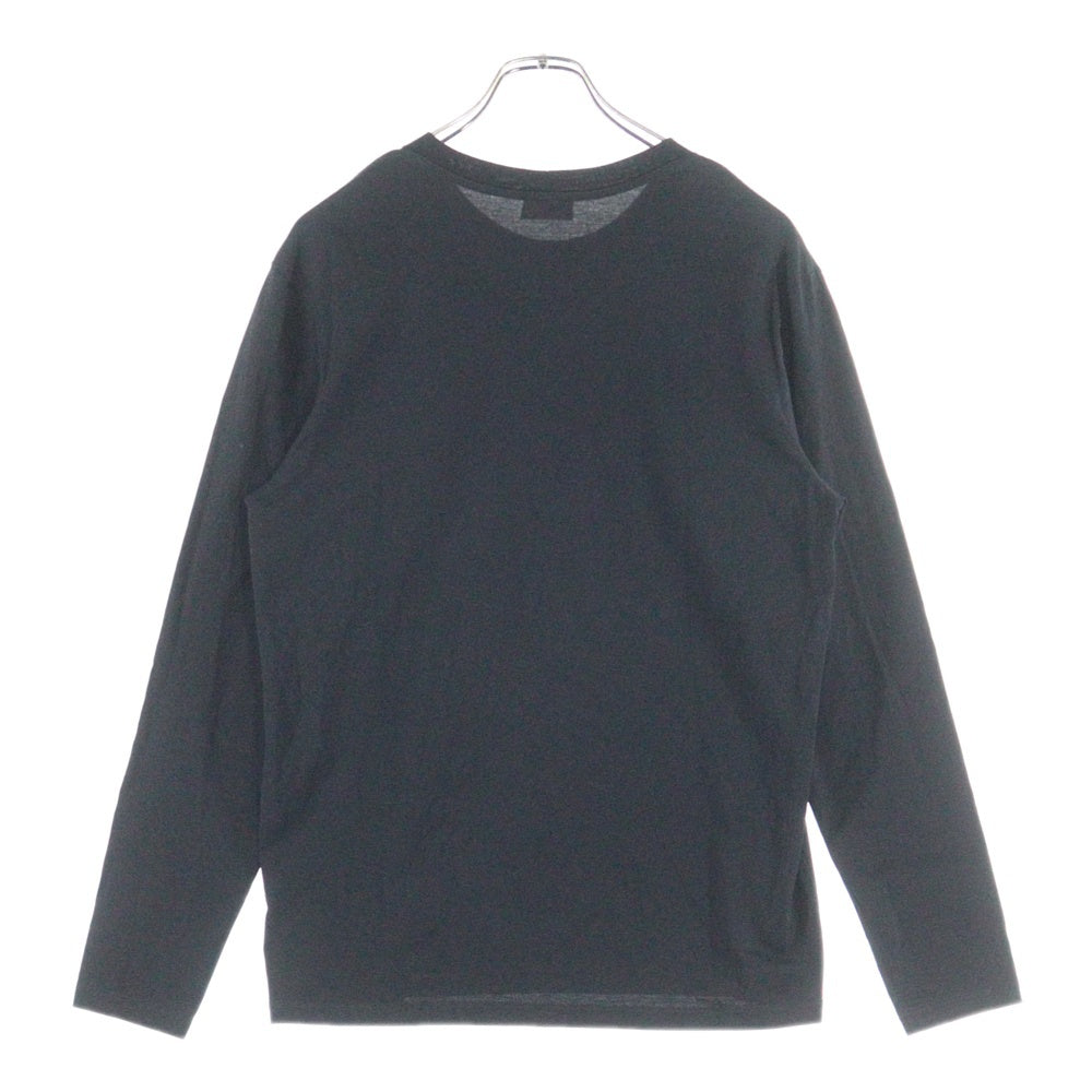 CELINE(セリーヌ) トリオンフ刺繍 クルーネック ロングスリーブ 長袖 Tシャツ カットソーブラック RX017507Z.38AW