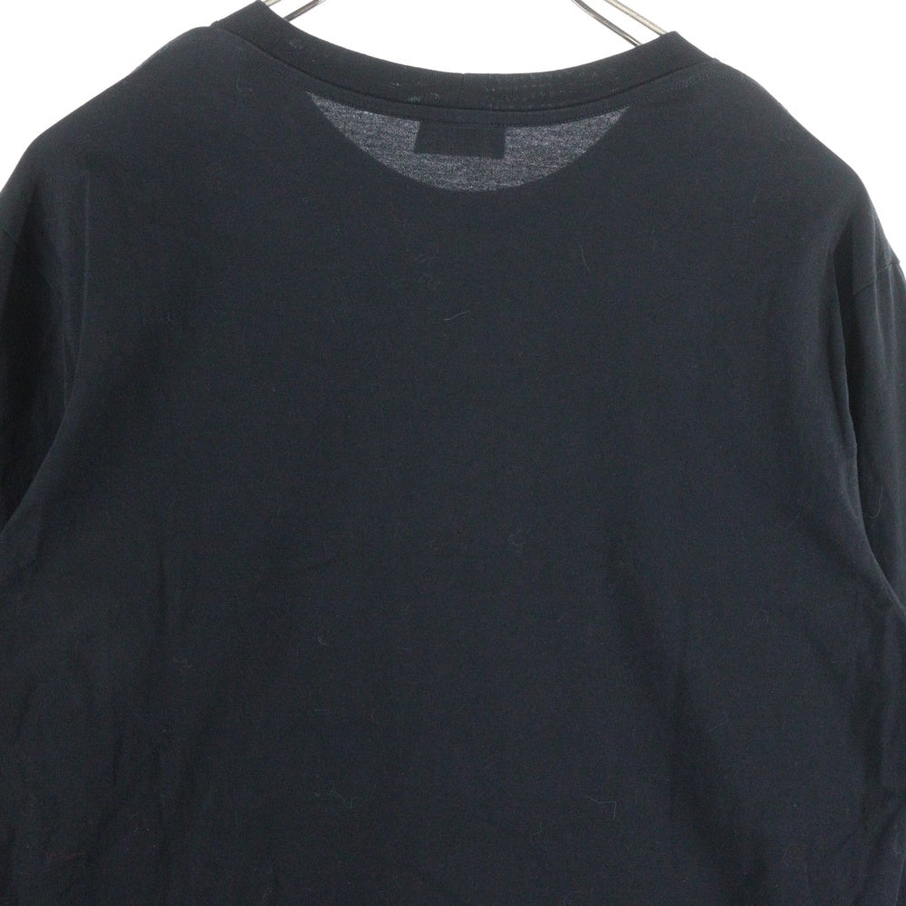 CELINE(セリーヌ) トリオンフ刺繍 クルーネック ロングスリーブ 長袖 Tシャツ カットソーブラック RX017507Z.38AW