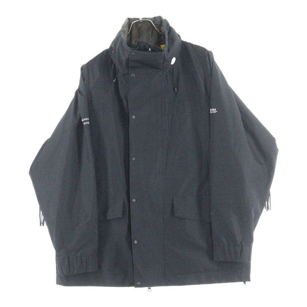 MONCLER(モンクレール) 22AW ×HYKE RHONESTOCKIS ハイク ローネストキス ゴアテックス シェルジャケット ブラック H209K1A00003 M2518
