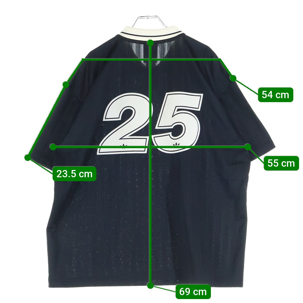 adidas(アディダス) 25AW ×oasis 25 TOKYO JAPAN TOUR JACQUARD JERSEY オアシス 東京ツアー ジャカード ジャージ 半袖シャツ ブラック KT3437
