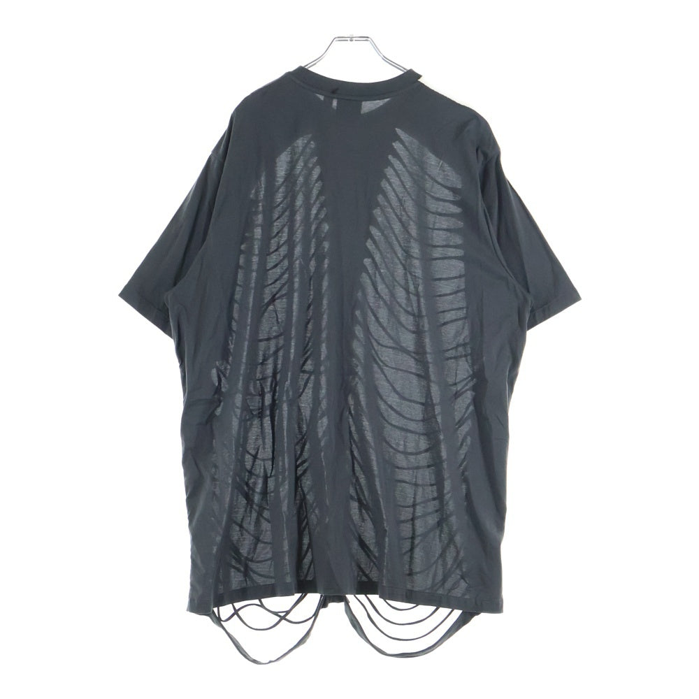 adidas(アディダス) 25SS ×AVAVAV CUT OUT TEE アヴァヴァヴ カットアウト クルーネック半袖Tシャツ カットソー グレー JP4858