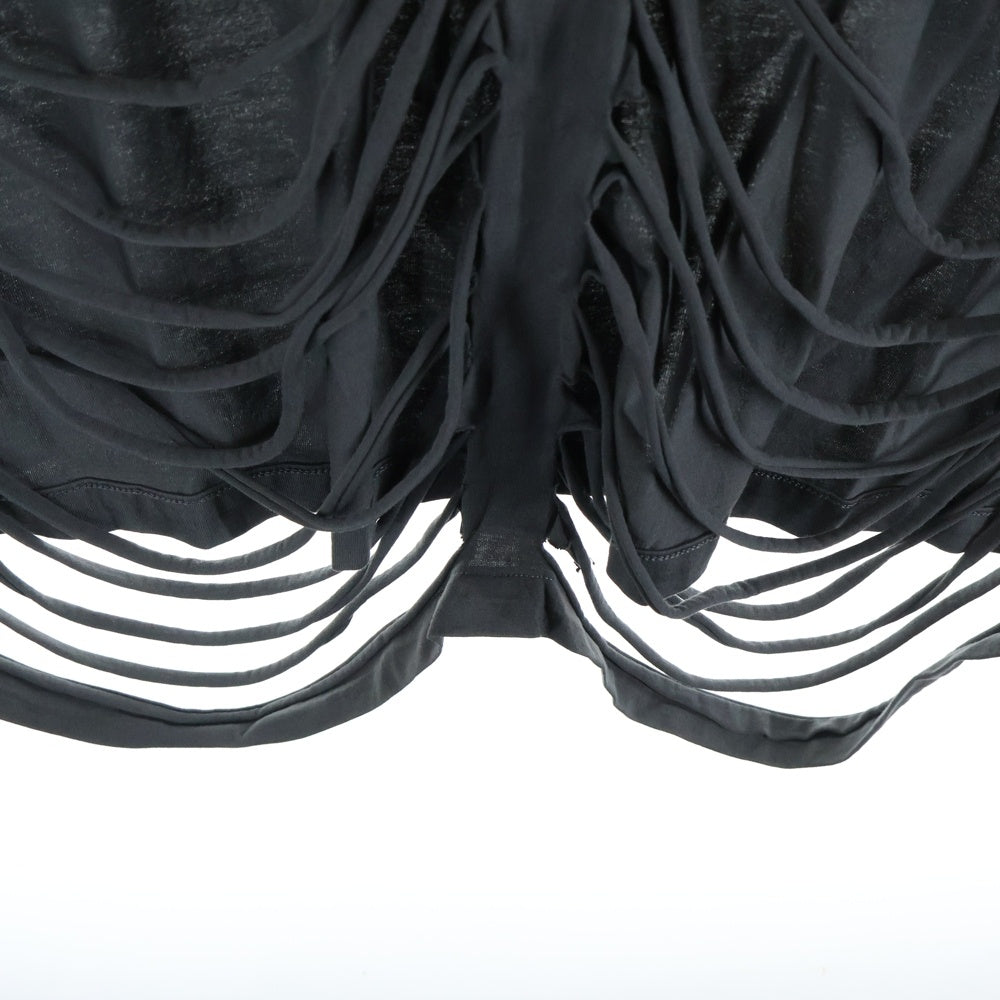 adidas(アディダス) 25SS ×AVAVAV CUT OUT TEE アヴァヴァヴ カットアウト クルーネック半袖Tシャツ カットソー グレー JP4858