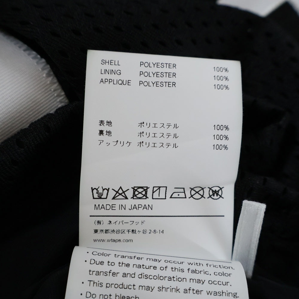 WTAPS(ダブルタップス) 24AW NETMINDER/LS/POLY ネットマインダー メッシュジャージ ホッケーシャツ クルーネック長袖Tシャツ カットソー ブラック 242ATDT-CSM12