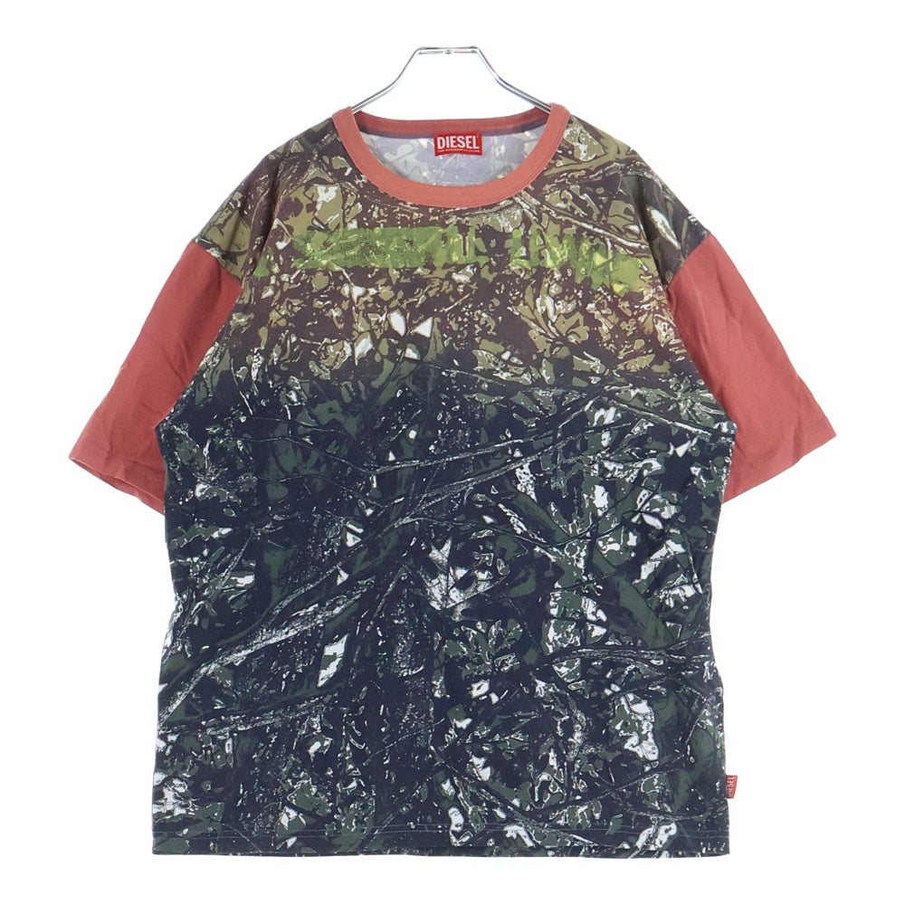 DIESEL(ディーゼル) T-BOXT-CAMOU グラデーションカモ クルーネック半袖Tシャツカットソー マルチ A16763
