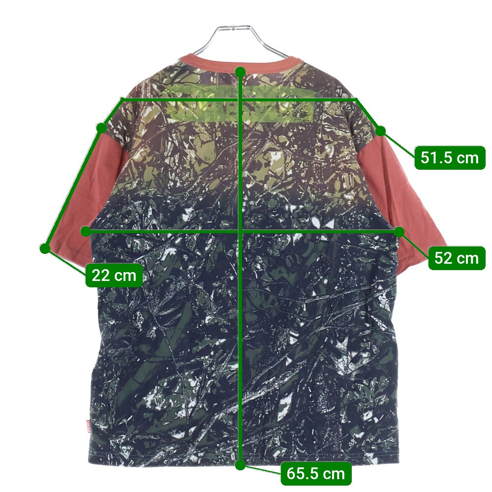 DIESEL(ディーゼル) T-BOXT-CAMOU グラデーションカモ クルーネック半袖Tシャツカットソー マルチ A16763