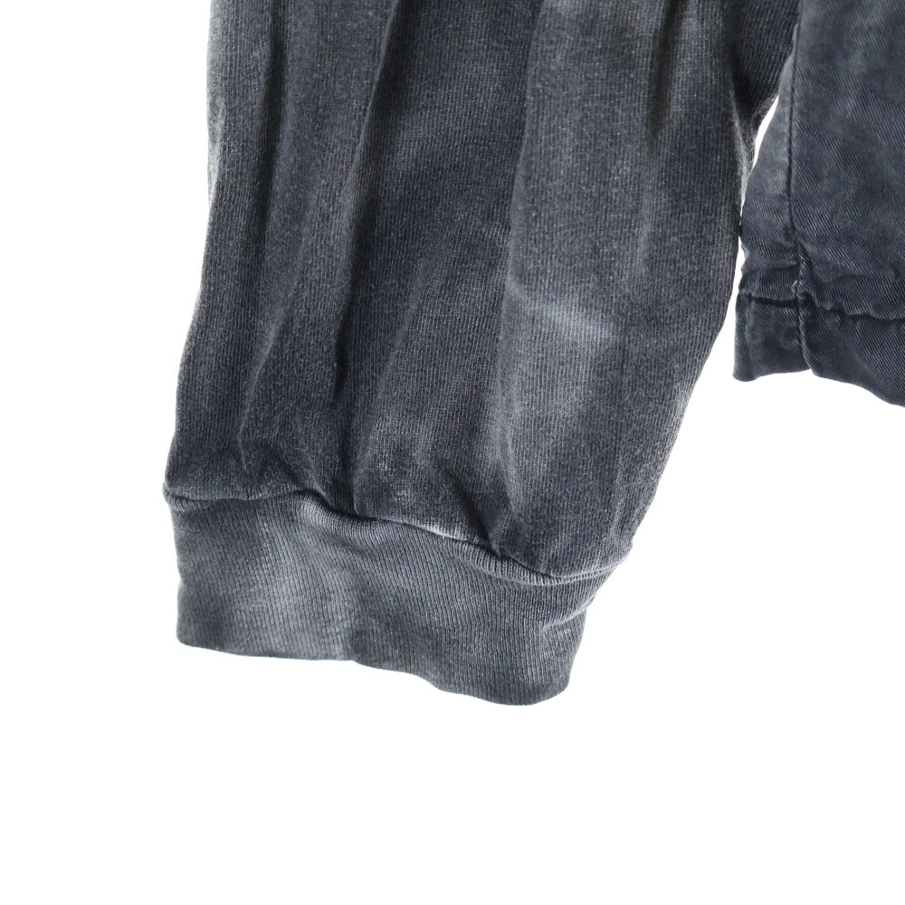 DIESEL(ディーゼル) 24SS S-EEKLO フェード加工 オープンカラー レイヤード 長袖シャツ ブラック A15072