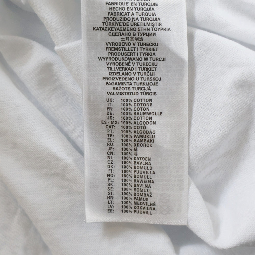 DIESEL(ディーゼル) T-JUST-L20 アースプリント クルーネック半袖Tシャツカットソー ホワイト A11048