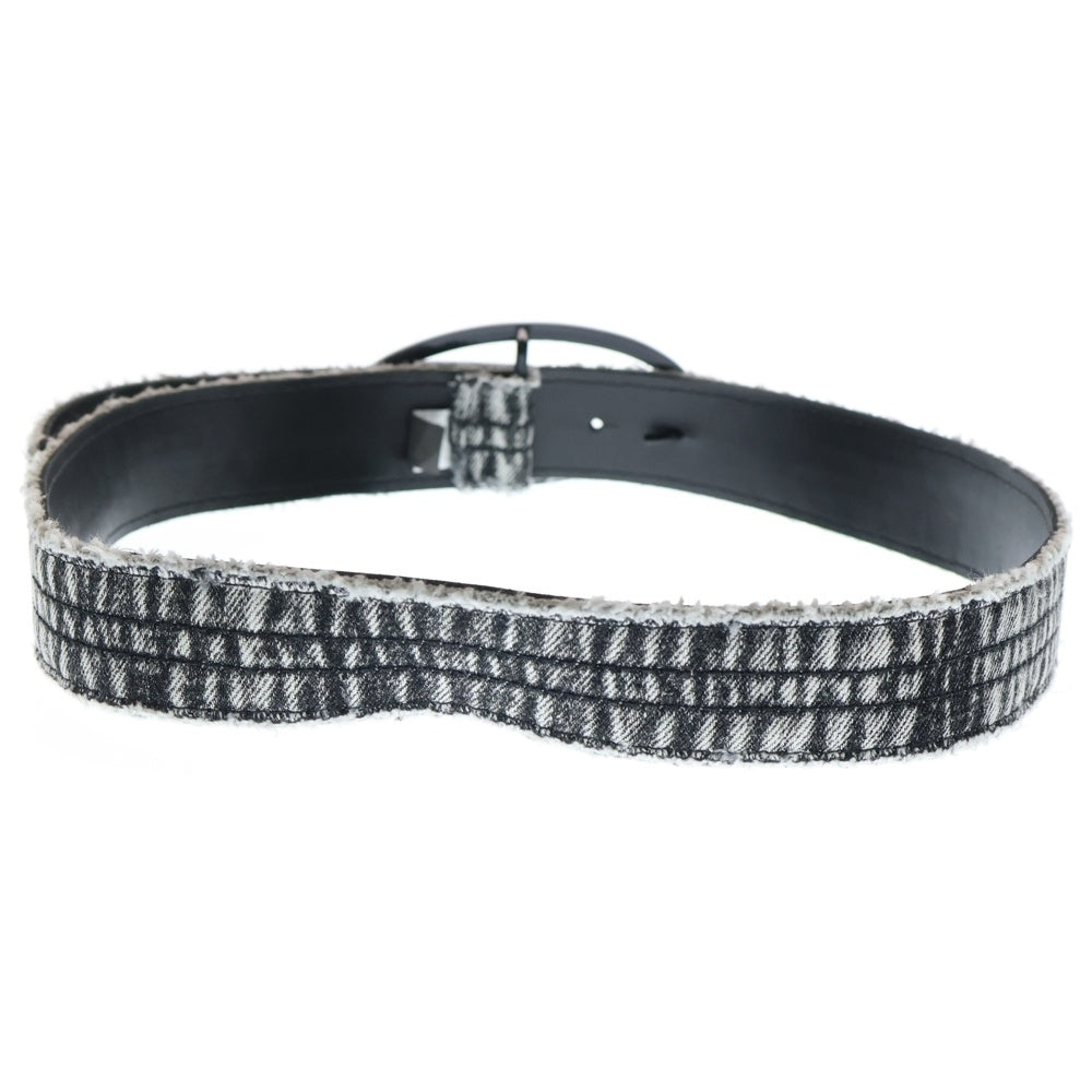 DIESEL(ディーゼル) 25SS B-1DR STRASS ラインストーン Dロゴ バックル デニムベルト インディゴ X09939 レディース