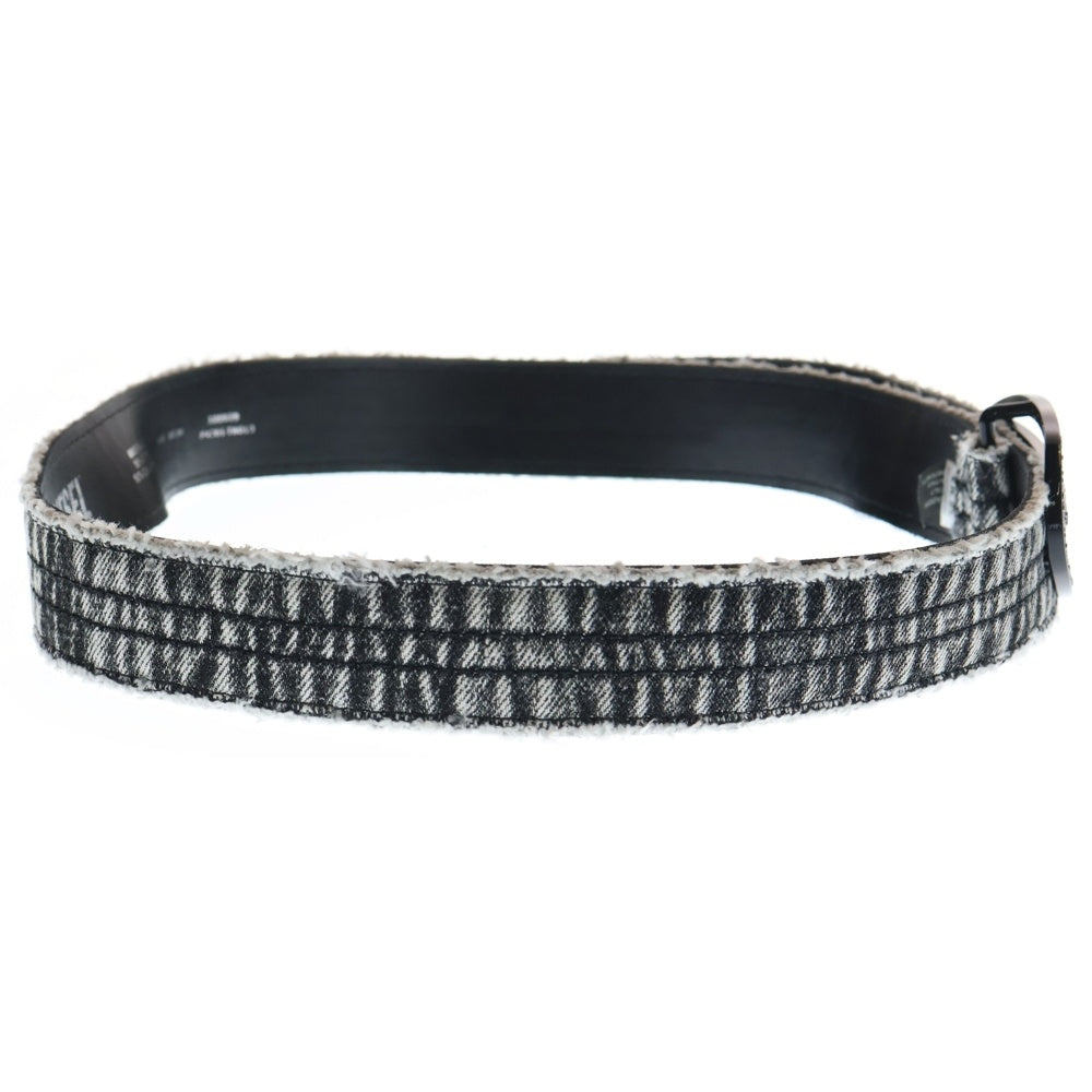 DIESEL(ディーゼル) 25SS B-1DR STRASS ラインストーン Dロゴ バックル デニムベルト インディゴ X09939 レディース