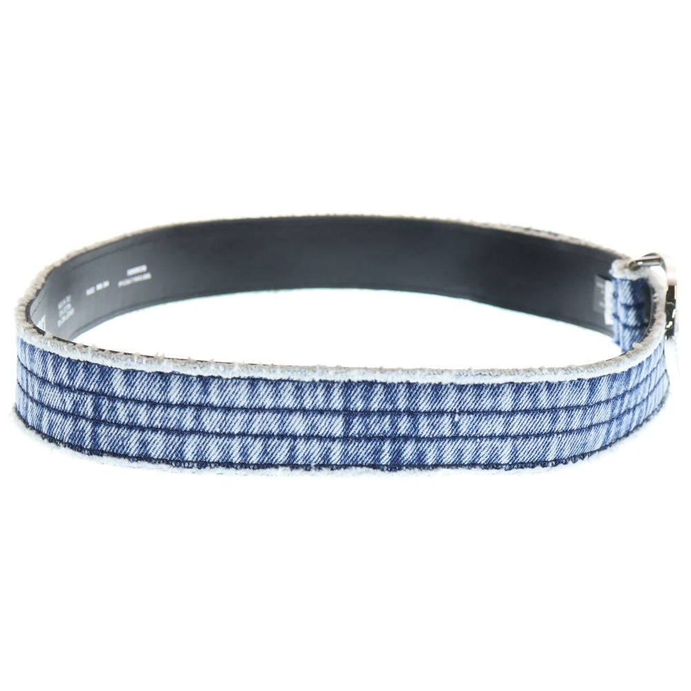 DIESEL(ディーゼル) 25SS B-1DR STRASS ラインストーン Dロゴ バックル デニムベルト ブラック X09939 レディース