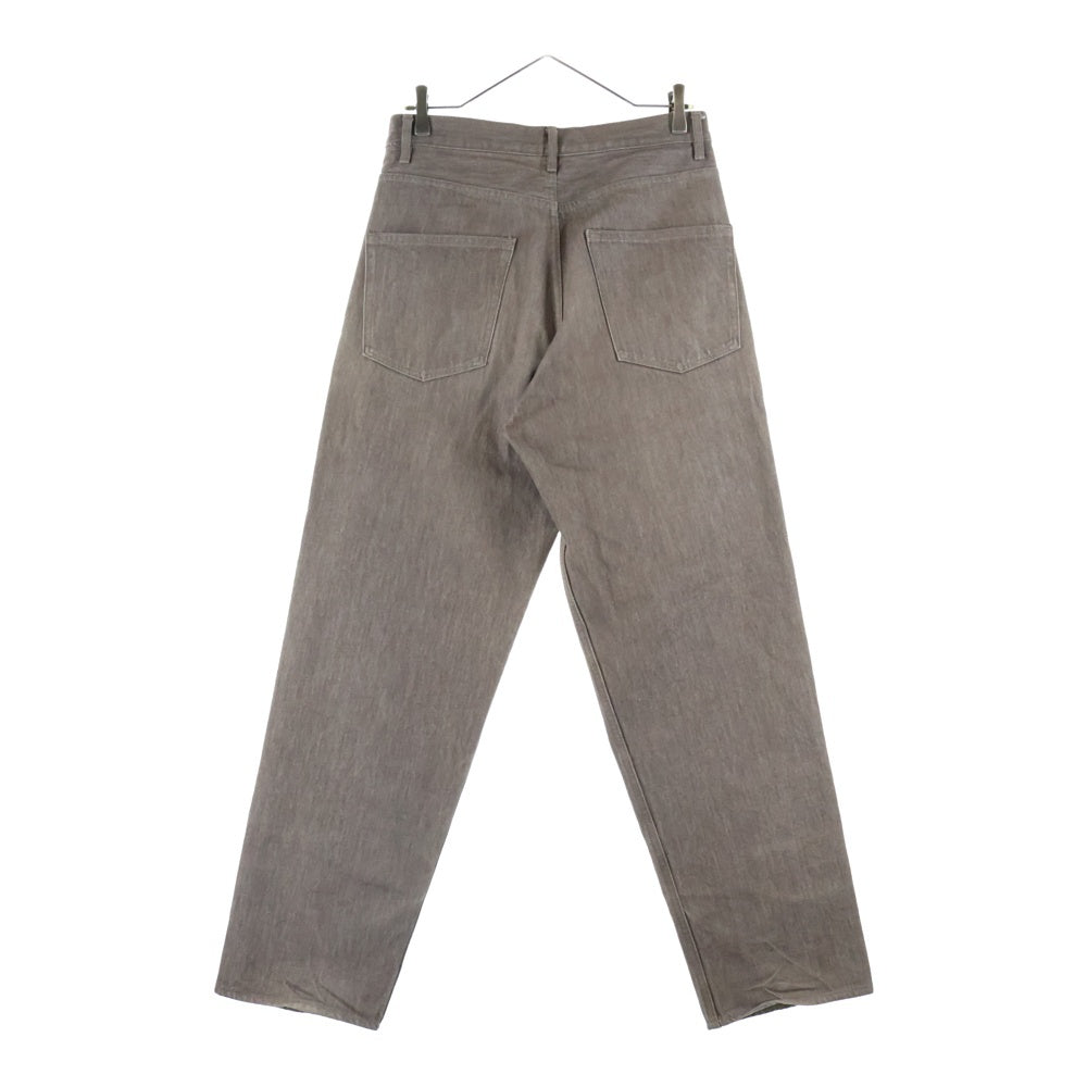 AURALEE(オーラリー) 23AW HARD TWIST BROWN DENIM WIDE PANTS ハードツイスト ワイド デニムパンツ ブラウン A23AP03MD