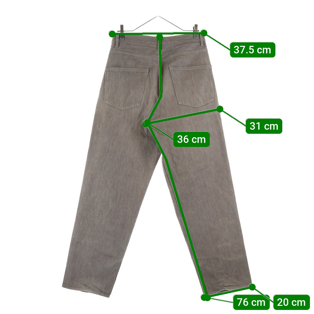 AURALEE(オーラリー) 23AW HARD TWIST BROWN DENIM WIDE PANTS ハードツイスト ワイド デニムパンツ ブラウン A23AP03MD