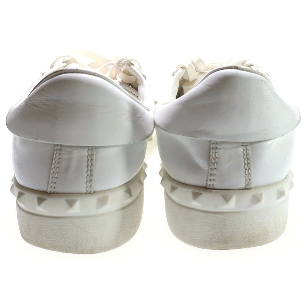 VALENTINO GARAVANI(ヴァレンチノガラヴァーニ) オープンディスコ ロックスタッズ レザー ローカットスニーカー ホワイト