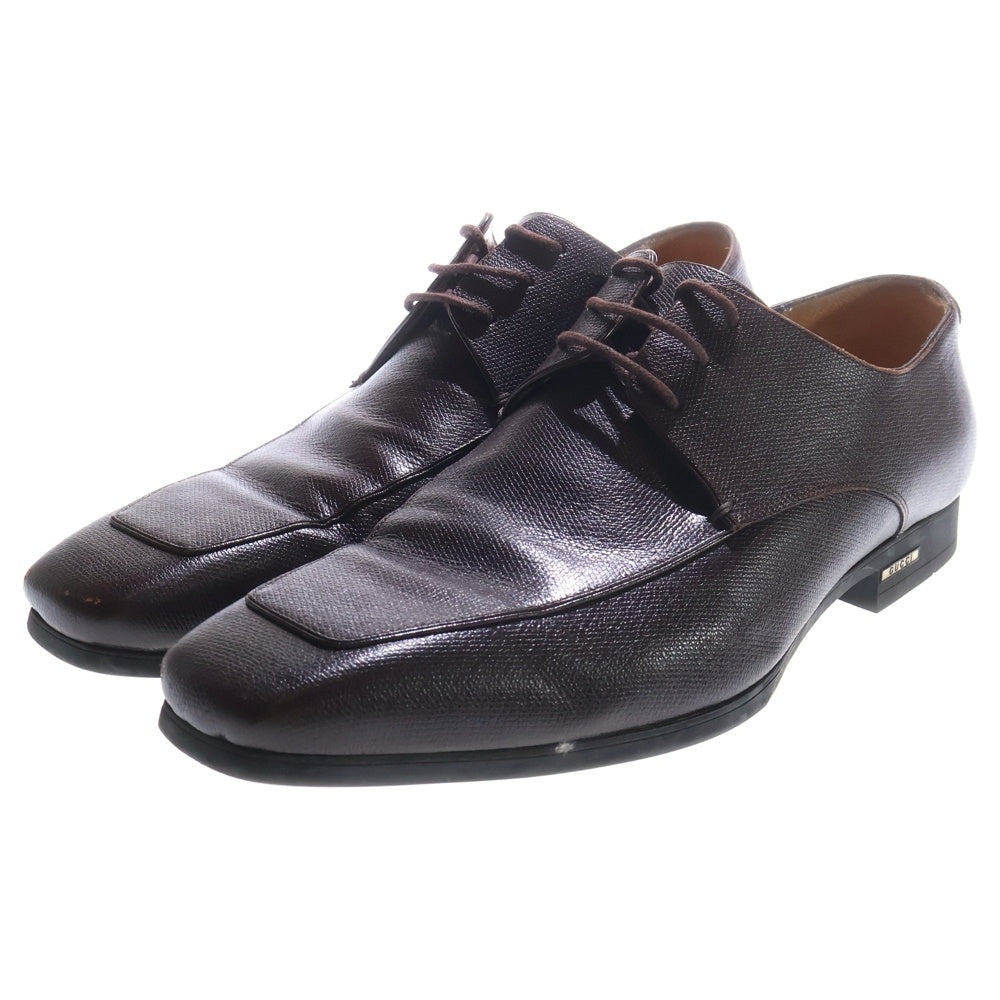 GUCCI(グッチ) Uチップ レザー ビジネス ドレスシューズ ブラウン 138200