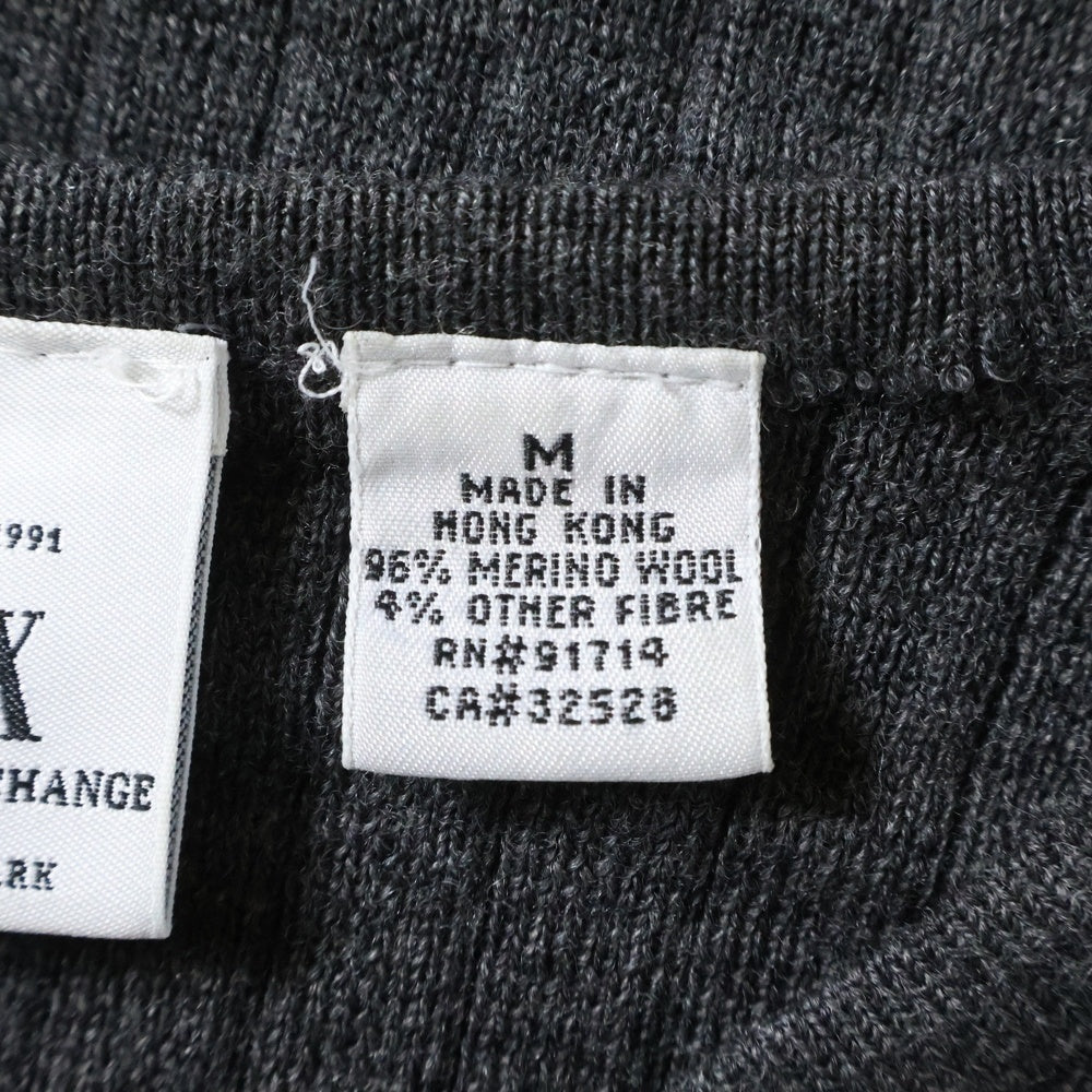 Armani Exchange(アルマーニ エクスチェンジ) Vネック ウールニットセーター グレー