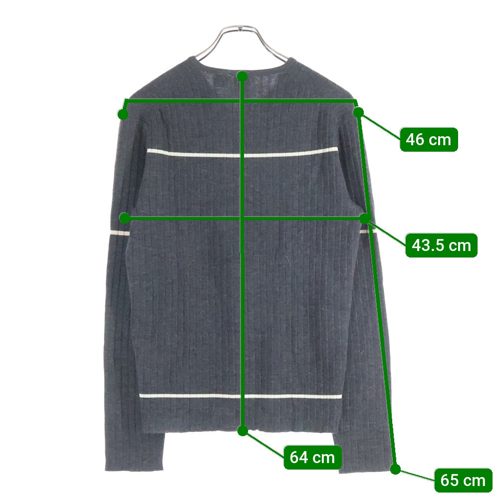 Armani Exchange(アルマーニ エクスチェンジ) Vネック ウールニットセーター グレー