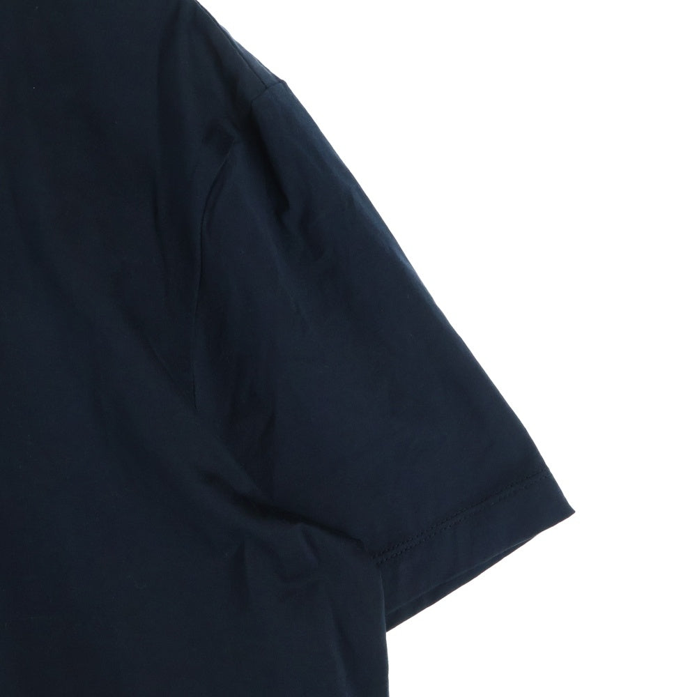 HELMUT LANG(ヘルムートラング) JERSEY WITH RIB リブ 半袖Tシャツ ネイビー 17-7101057