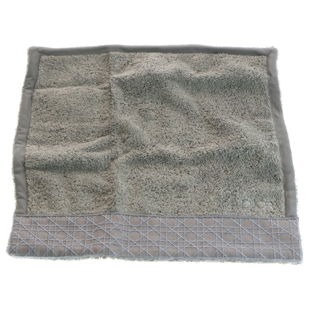 DIOR(ディオール) ロゴ刺繍 ハンドタオル フェイスタオルセット グレー