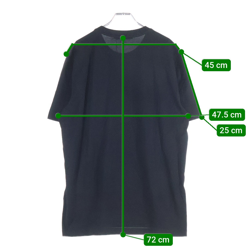 LOUIS VUITTON(ルイヴィトン) 24SS サークル スモールロゴ刺繍 半袖Tシャツ ブラック RM241Q JC8 HAY50W