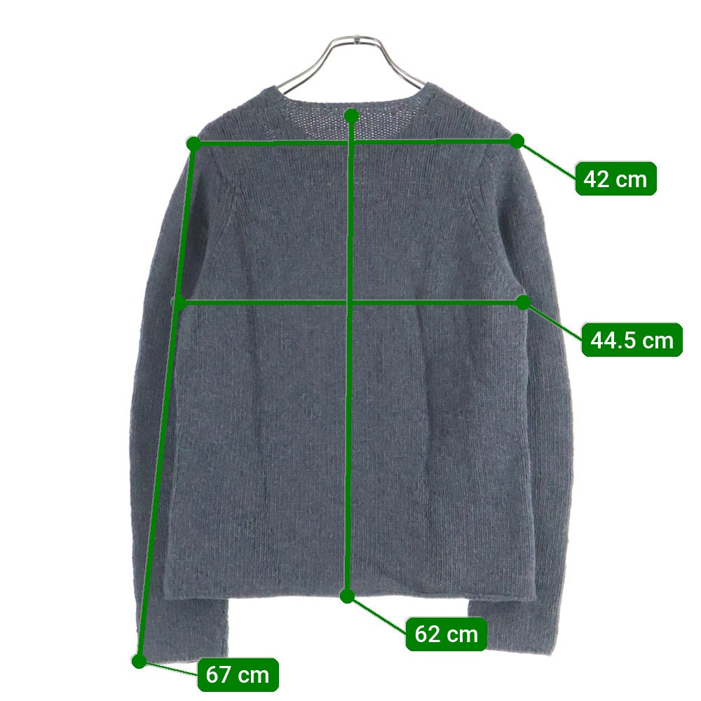 lucien pellat-finet(ルシアンペラフィネ) スカル ウール ニット セーター グレー