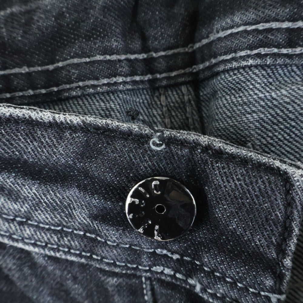 DIESEL(ディーゼル) POIAK L.32 ダメージ加工 ストレッチ スリム スキニーデニムパンツ ブラック 008ZB