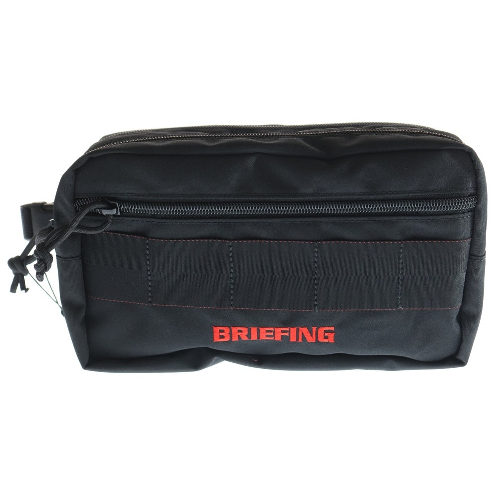 BRIEFING(ブリーフィング) DOUBLE ZIP POUCH STD ダブルジップ ポーチ セカンドバッグ ブラック