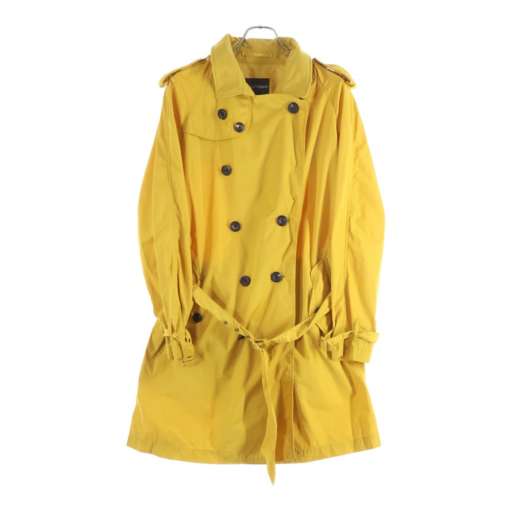 EMPORIO ARMANI(エンポリオアルマーニ) DAVID LINE Nylon Coat デビットライン ベルト付き ナイロンコート イエロー J1L170