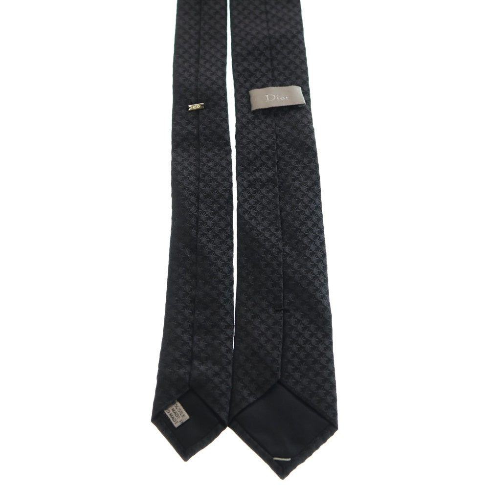 DIOR(ディオール) Bee刺繍 シルク混 ネクタイ ブラック
