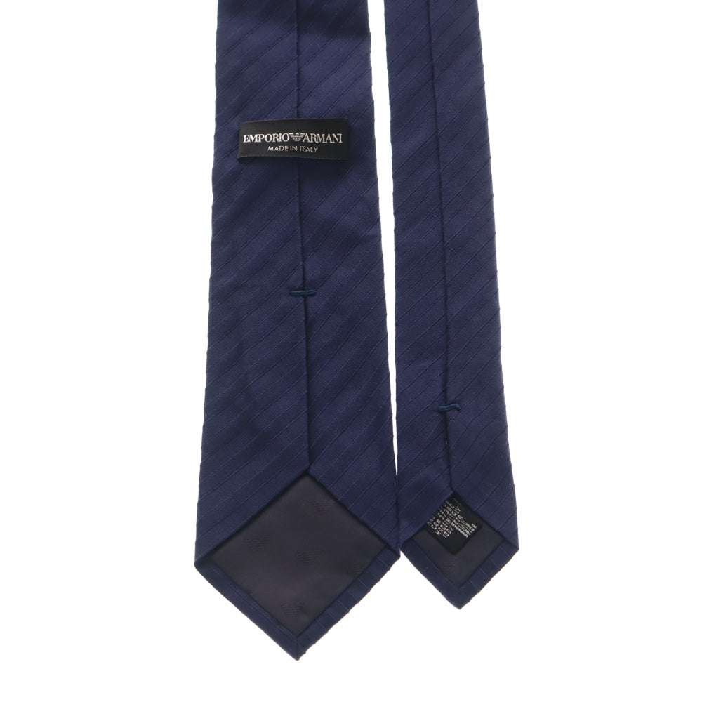 EMPORIO ARMANI(エンポリオアルマーニ) ストライプ シルク ネクタイ ネイビー
