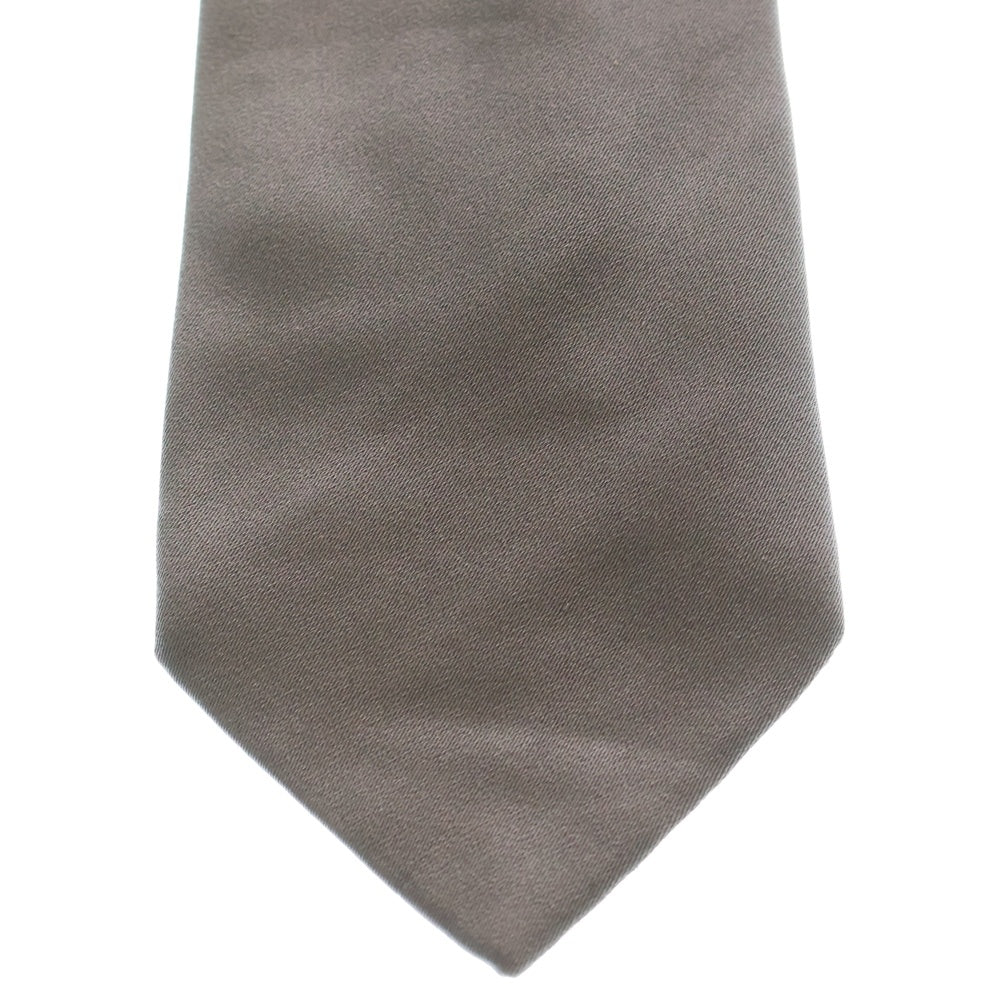 GUCCI(グッチ) プレーン シルク ネクタイ グレー