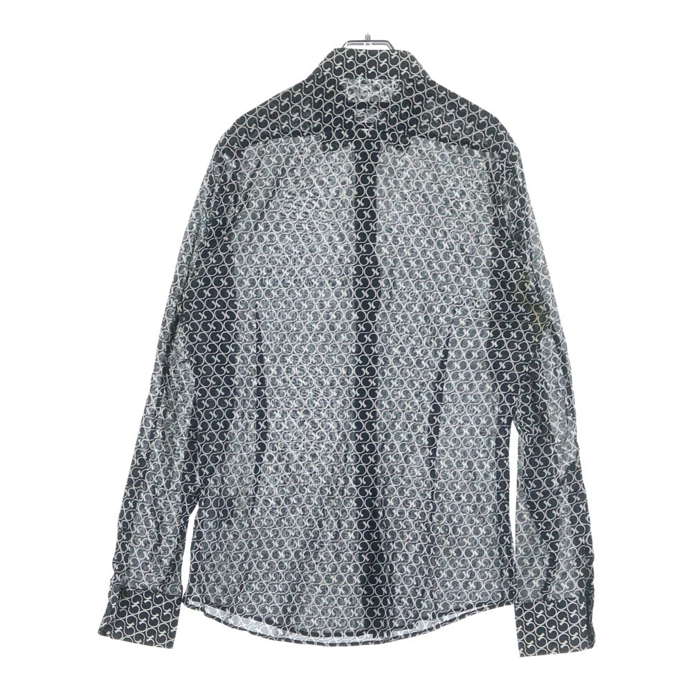 GUCCI(グッチ) G総柄 シルク 長袖シャツ ブラック 189474 Z0537