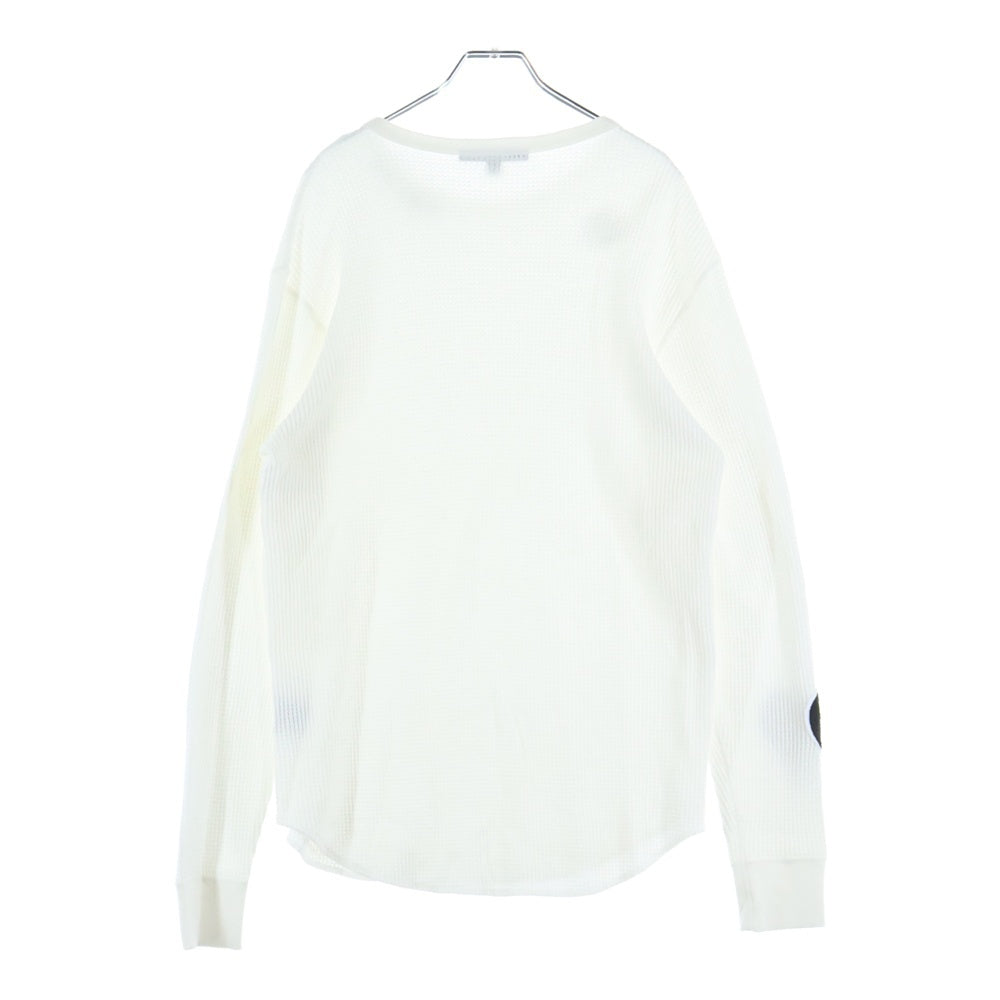 STUD MUFFIN(スタッド マフィン) FUCK OFF PATCH THERMAL L/S TEE ファックオフ ハートパッチ サーマル 長袖Tシャツ ホワイト 224-02502