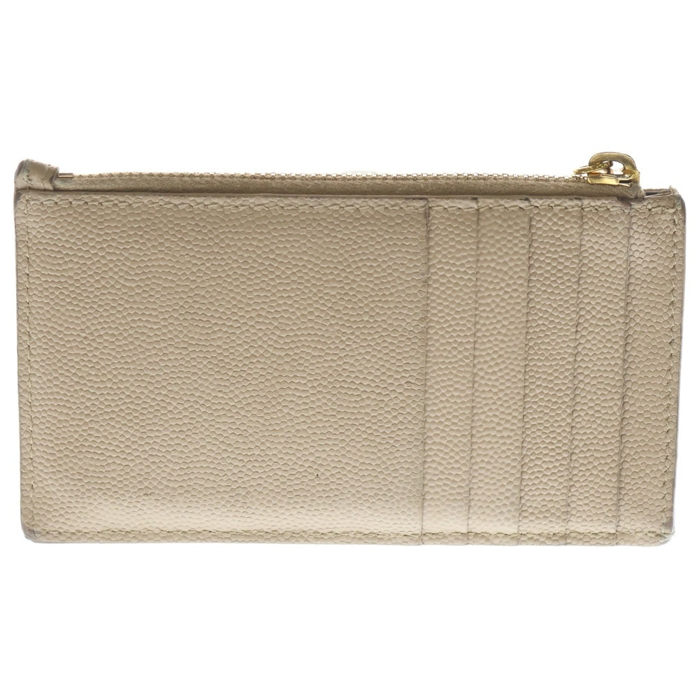 SAINT LAURENT PARIS(サンローランパリ) モノグラム フラグメント ジップカードケース ベージュ 607915 レディース