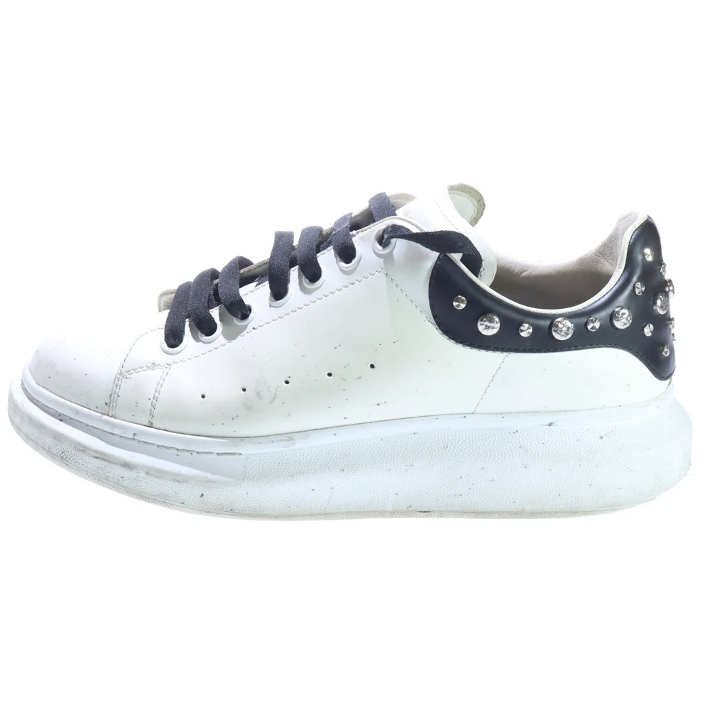 Alexander McQueen(アレキサンダーマックイーン) スタッズ プラットフォーム レザー ローカットスニーカー ホワイト 553776