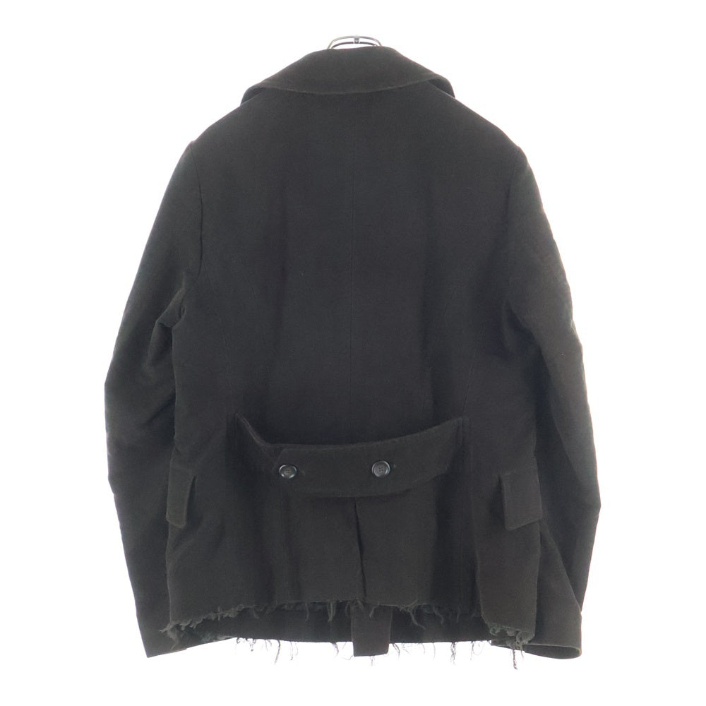 DOLCE & GABBANA(ドルチェアンドガッバーナ) 裏地キルティング コットン Pコート ブラウン G0332T/FU6JD