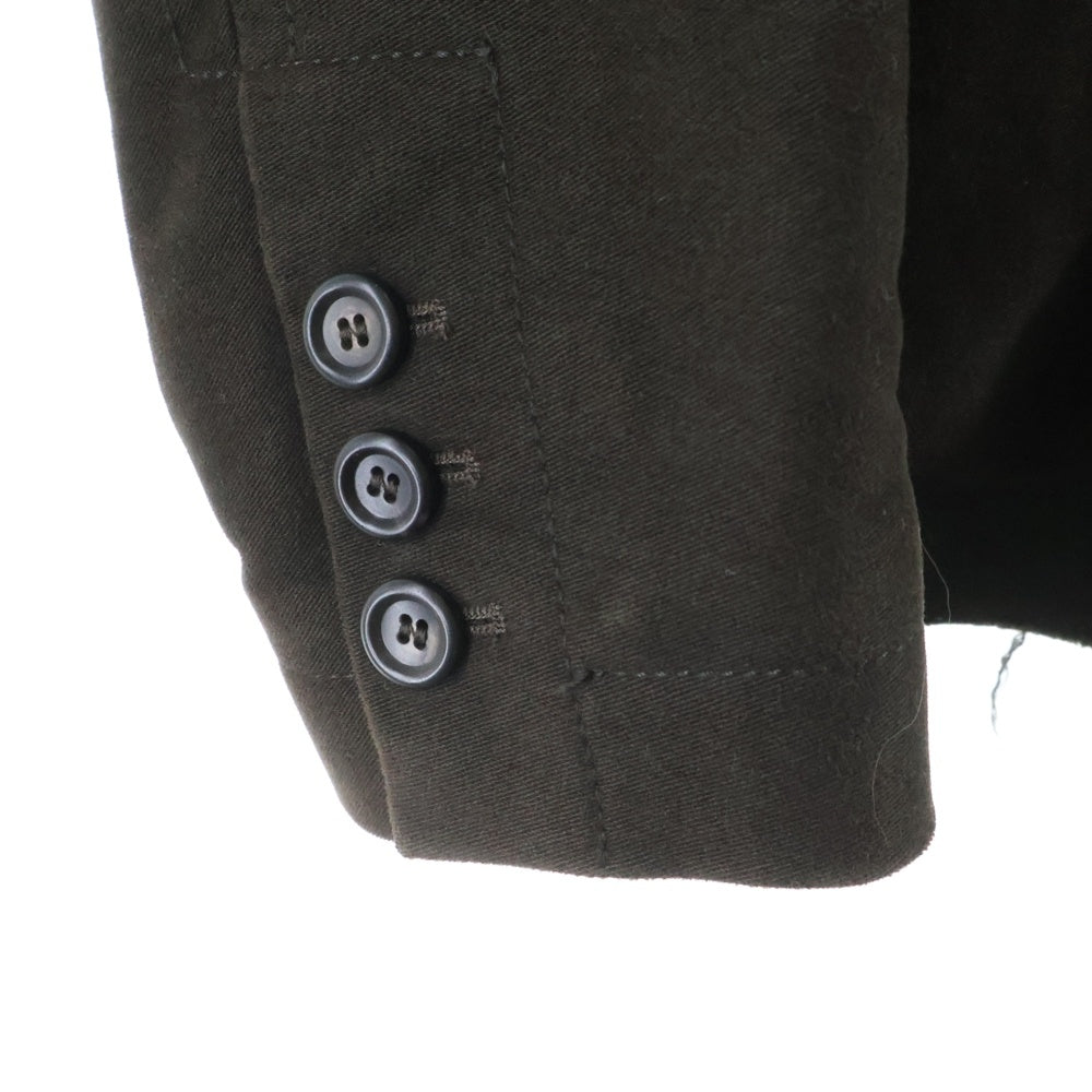 DOLCE & GABBANA(ドルチェアンドガッバーナ) 裏地キルティング コットン Pコート ブラウン G0332T/FU6JD