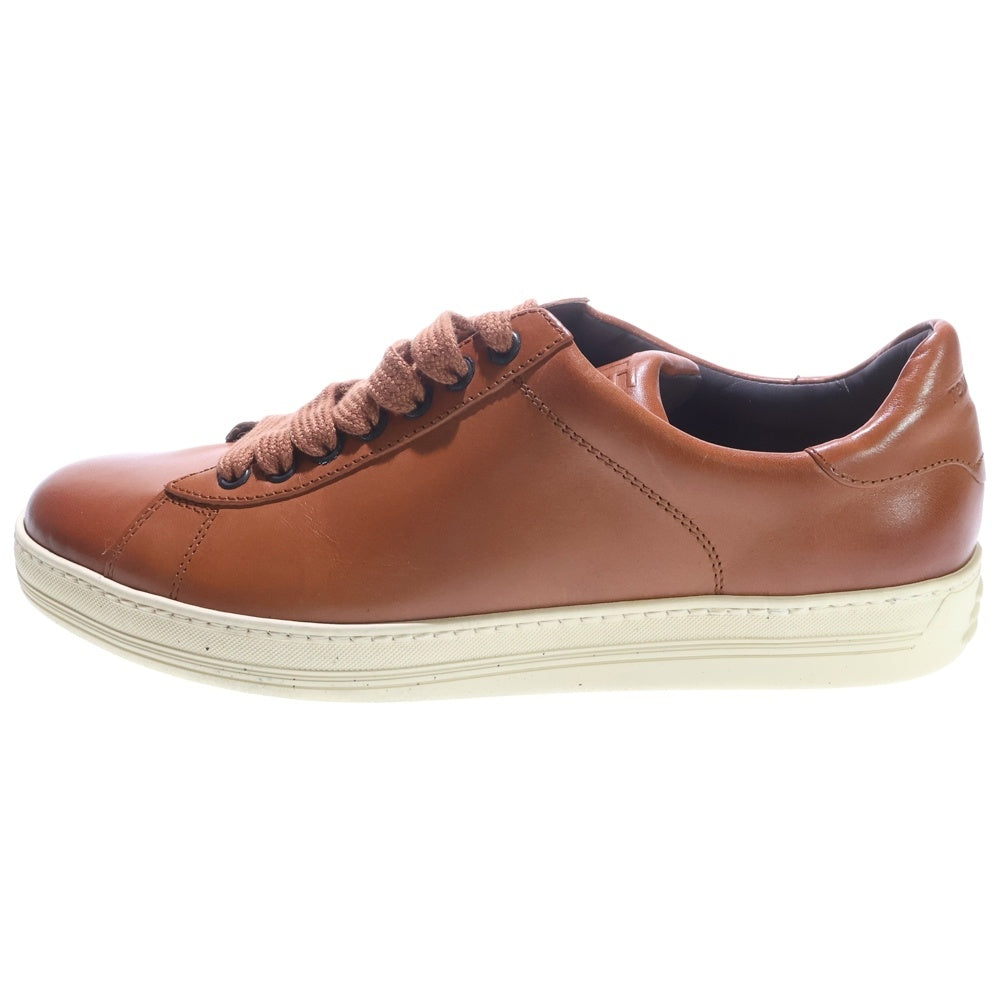 TOM FORD(トムフォード) レザー ローカットスニーカー ブラウン J0866T
