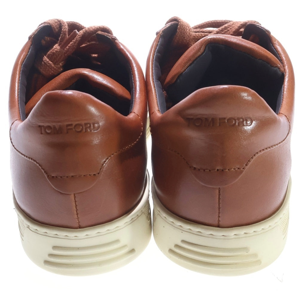 TOM FORD(トムフォード) レザー ローカットスニーカー ブラウン J0866T