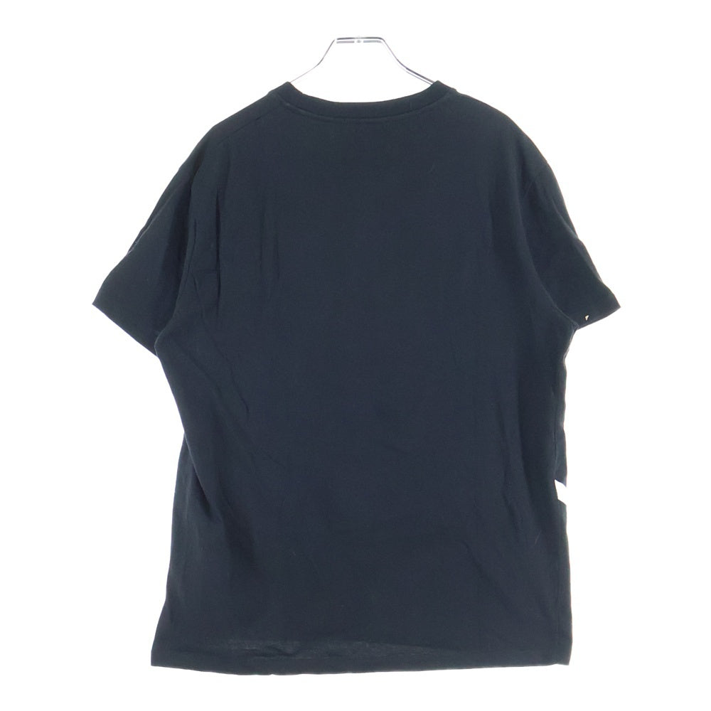 VALENTINO(ヴァレンティノ) 19AW Deconstructed Vlogo T-shirt Vロゴプリント クルーネック 半袖Tシャツ カットソー ブラック SV3MG02T5F6