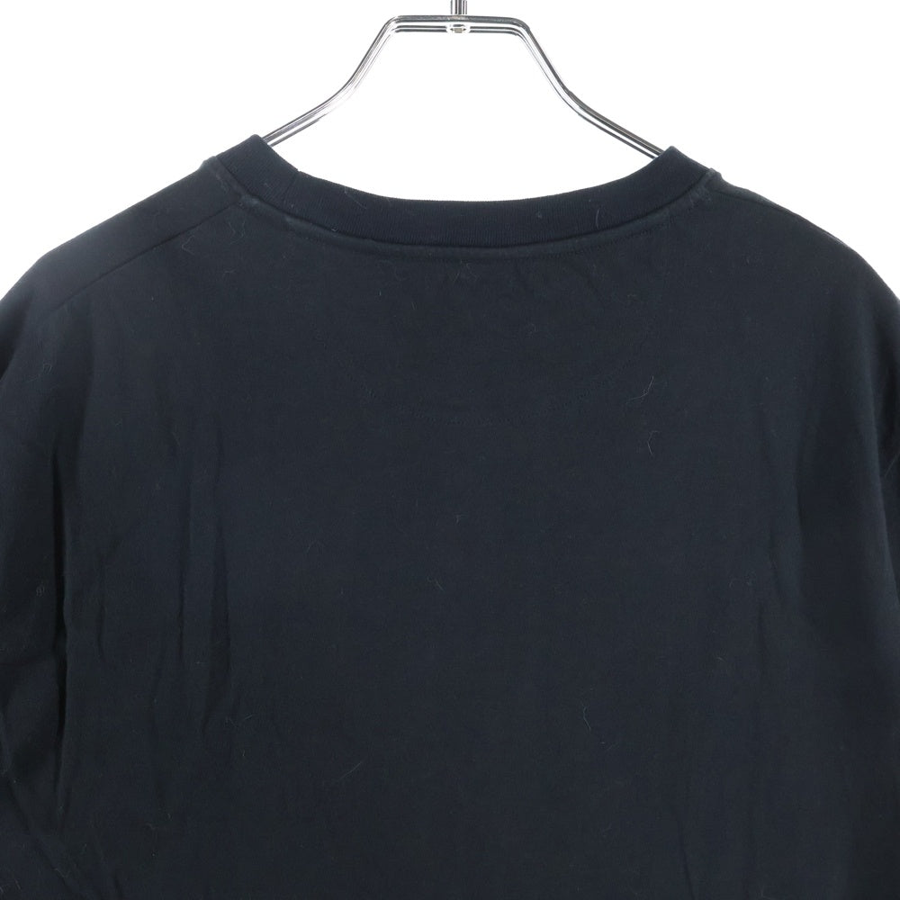 VALENTINO(ヴァレンティノ) 19AW Deconstructed Vlogo T-shirt Vロゴプリント クルーネック 半袖Tシャツ カットソー ブラック SV3MG02T5F6