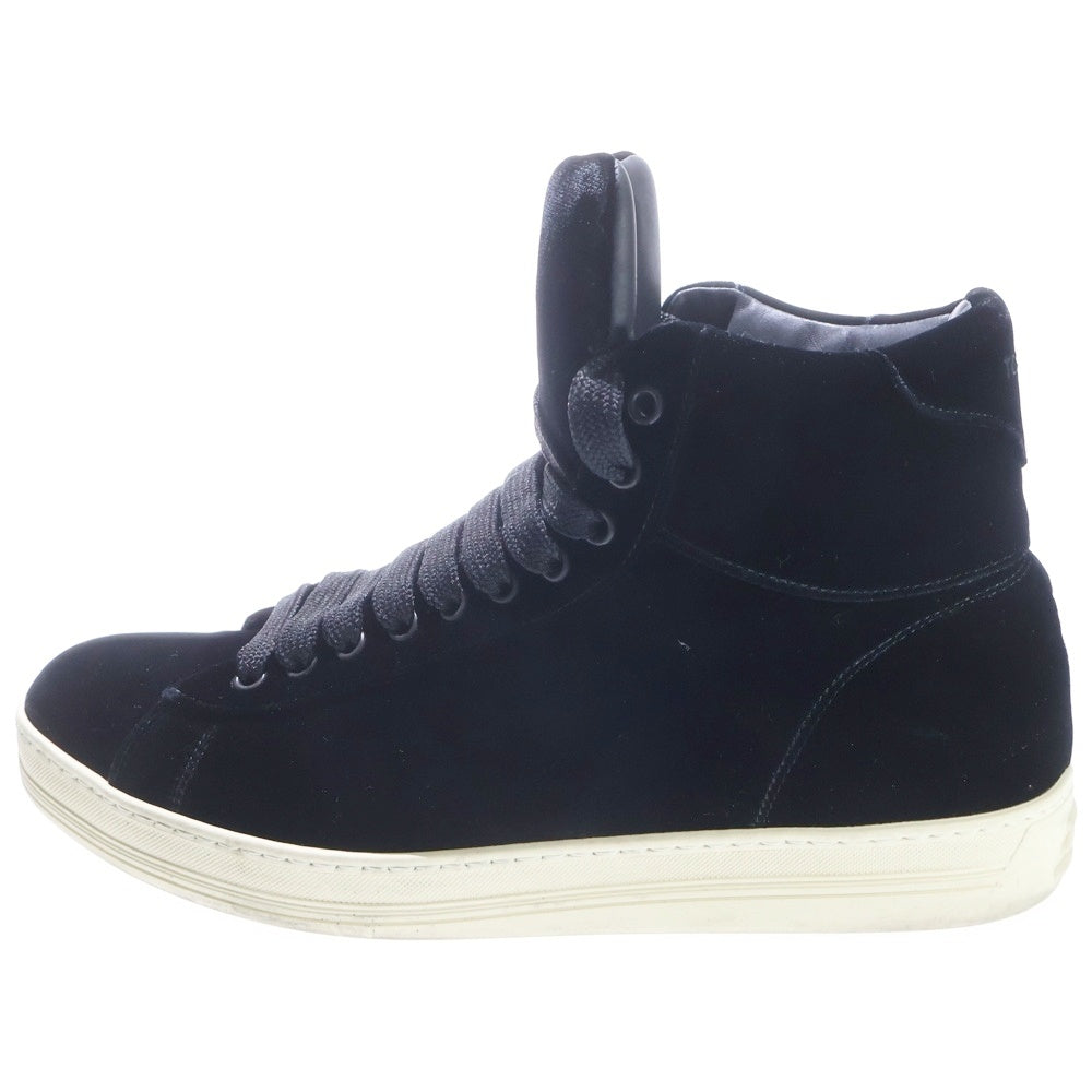 TOM FORD(トムフォード) スエード ハイカットスニーカー ブラック J0877T
