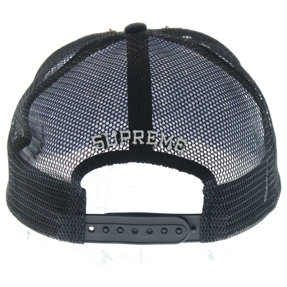 SUPREME(シュプリーム) ×B.B. Simon Studded Mesh Back 5-Panel ビービーサイモン スタッズ メッシュキャップ 帽子 ブラック