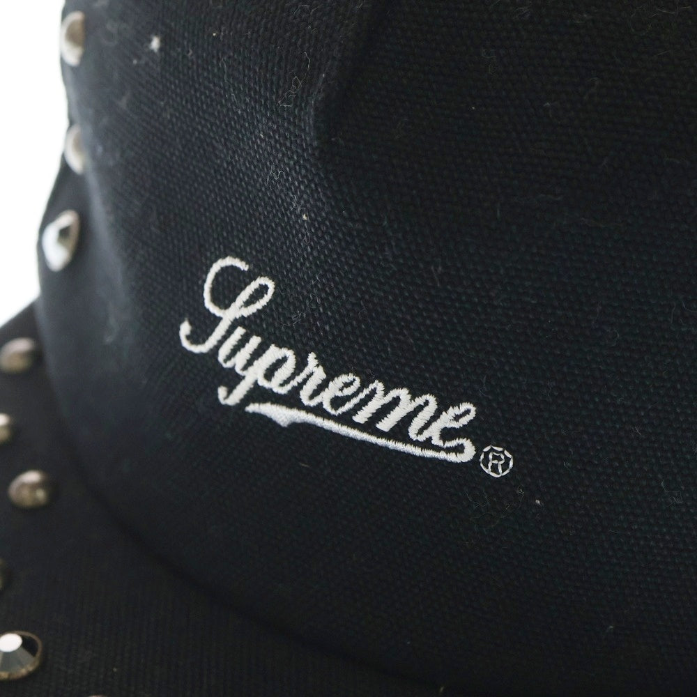 SUPREME(シュプリーム) ×B.B. Simon Studded Mesh Back 5-Panel ビービーサイモン スタッズ メッシュキャップ 帽子 ブラック