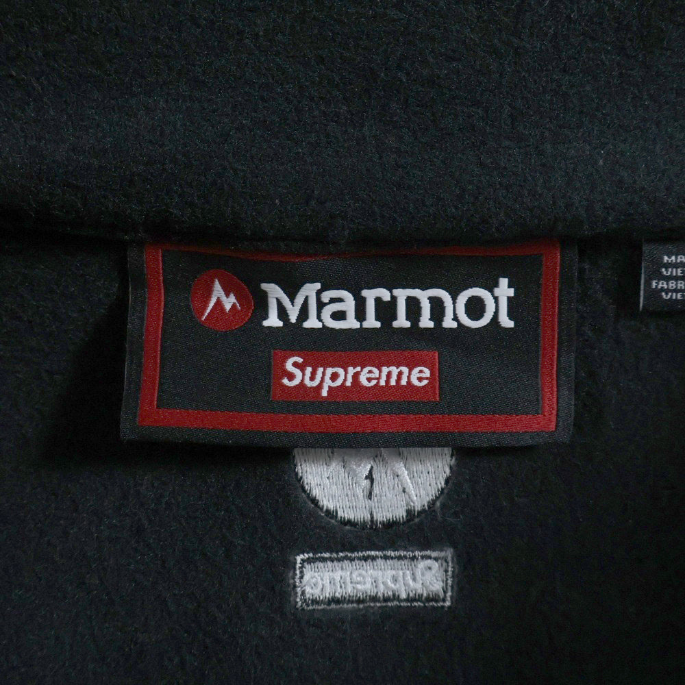 SUPREME(シュプリーム) 25AW ×Marmot Fleece Jacket マーモット ジップアップ フリースジャケット ブラック