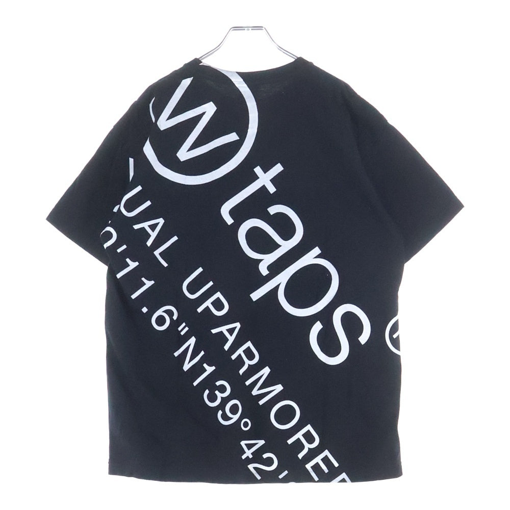 WTAPS(ダブルタップス) 25SS DOT SIGHT/SS/COTTON ドットサイト プリント クルーネック半袖Tシャツ カットソー ブラック 251ATDT-STM05S