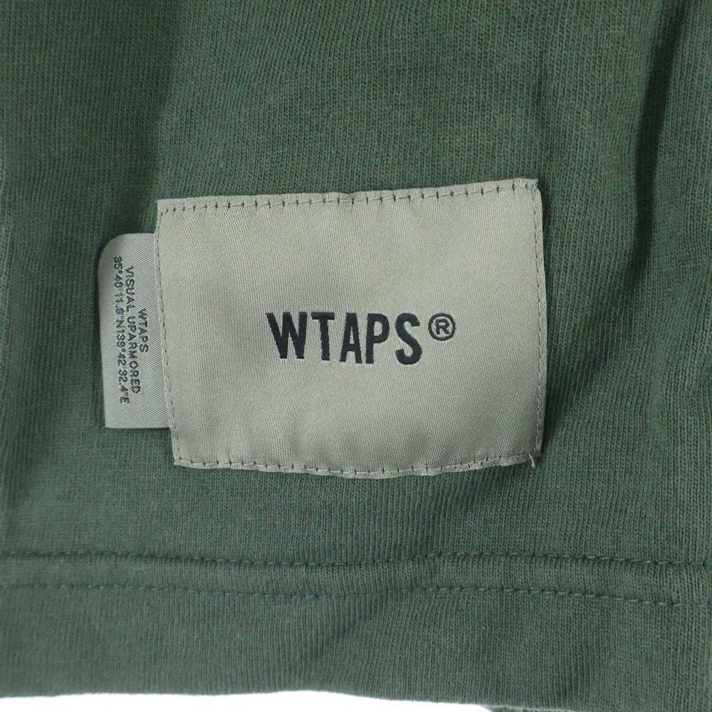 WTAPS(ダブルタップス) 25SS VSN/SS/COTTON ハイドロゴ クルーネック半袖Tシャツ カットソー カーキ