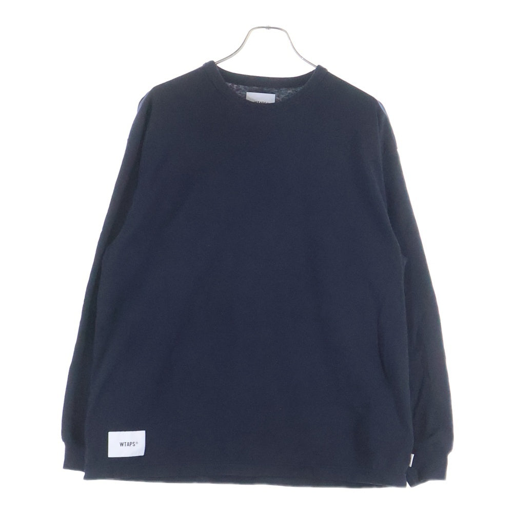WTAPS(ダブルタップス) 25AW ACADEMY/LS/CTPL アカデミーロゴ クルーネック長袖Tシャツ カットソー ブラック 252ATDT-CSM14